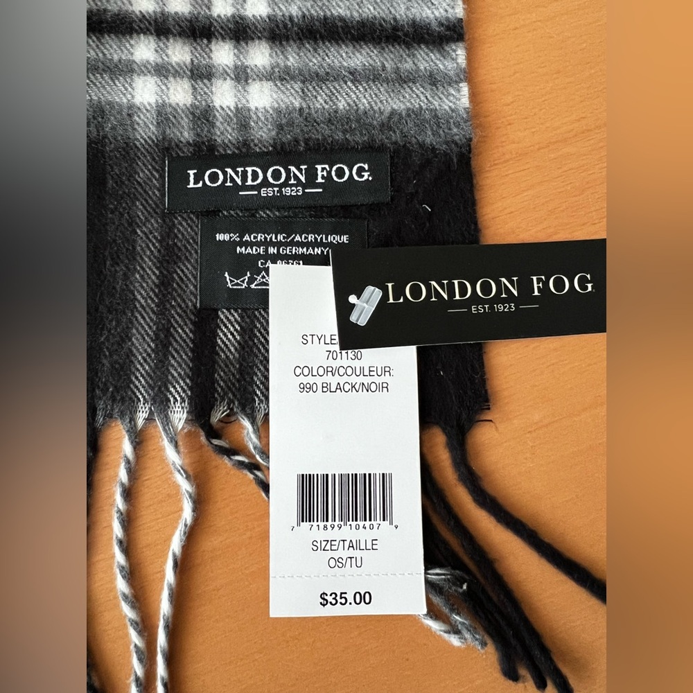 London Fog fleece scarf
